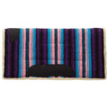 Acrylic Saddle Pad 22" L x 22" W Pink/Purple Stripe H5581