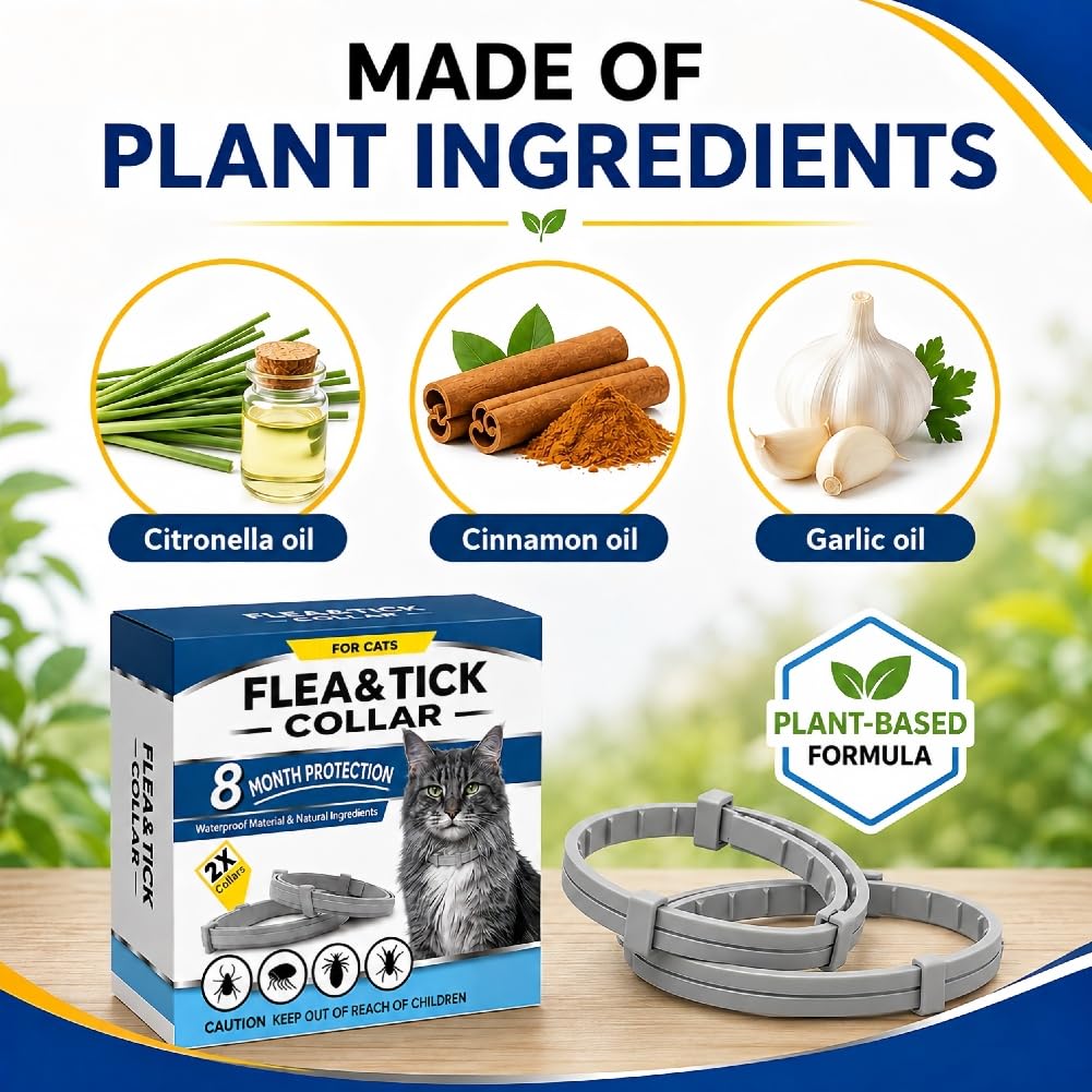 Flea & Tick Collar for Cats 4 Pack T447