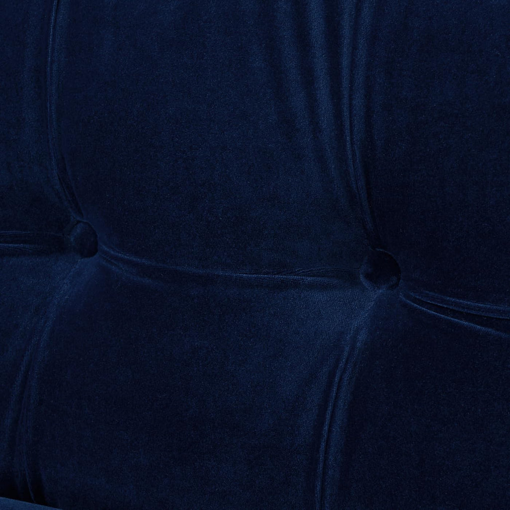 84" Navy Blue Velvet Tufted Sofa G6882