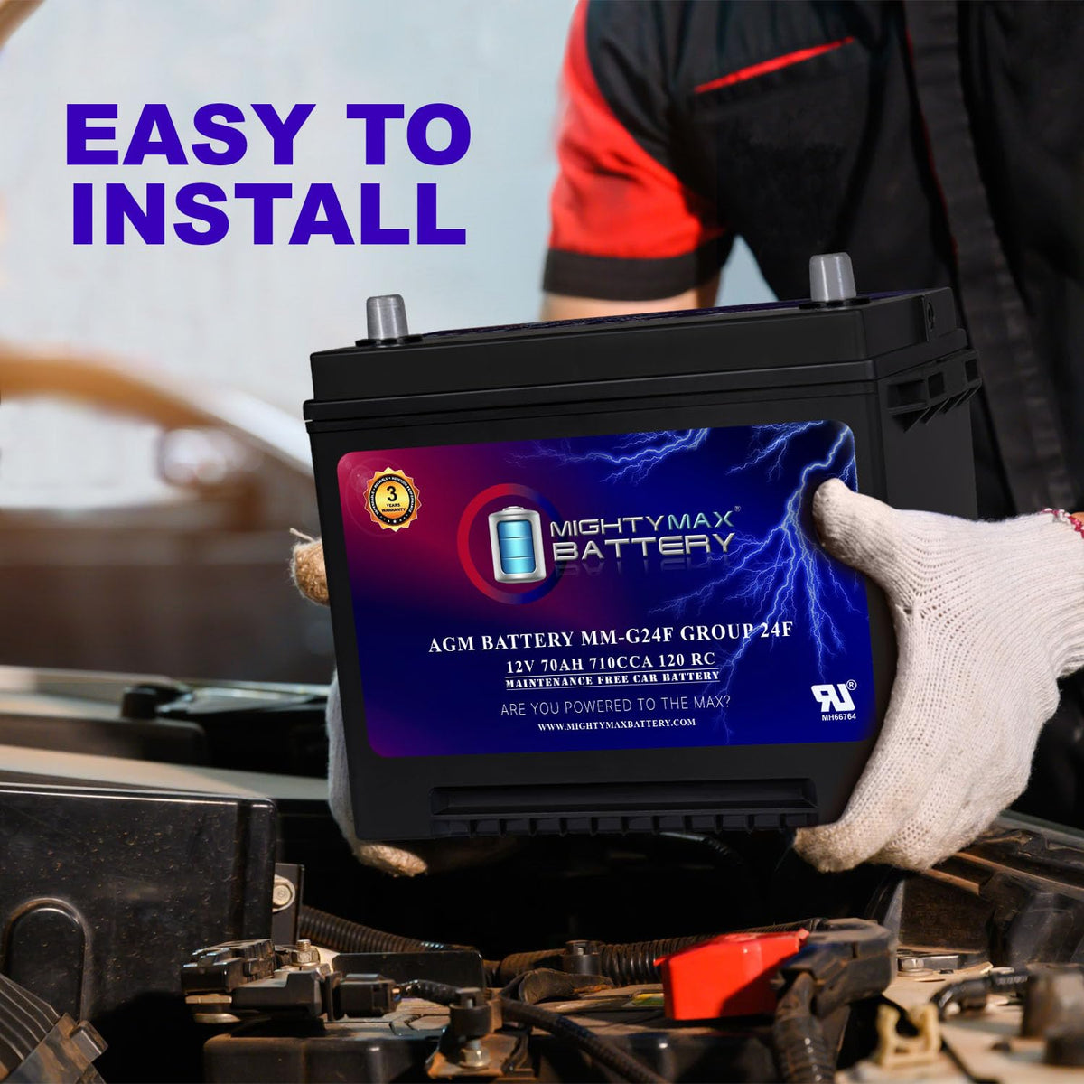 12V 70Ah AGM Battery B691520