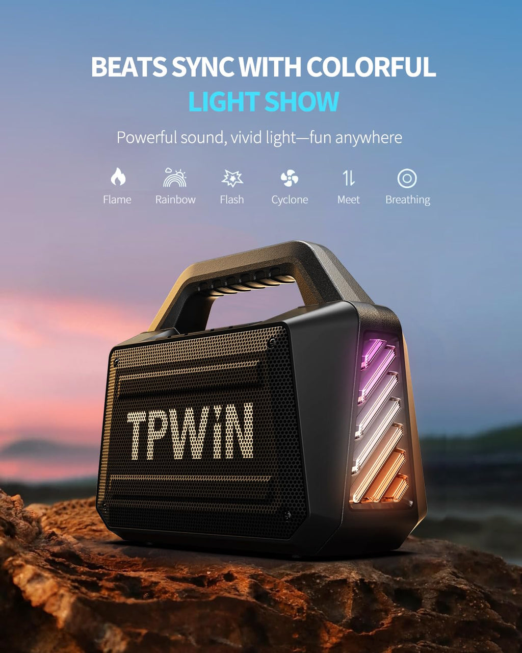 80W IPX6 Waterproof Portable Bluetooth Speaker C811
