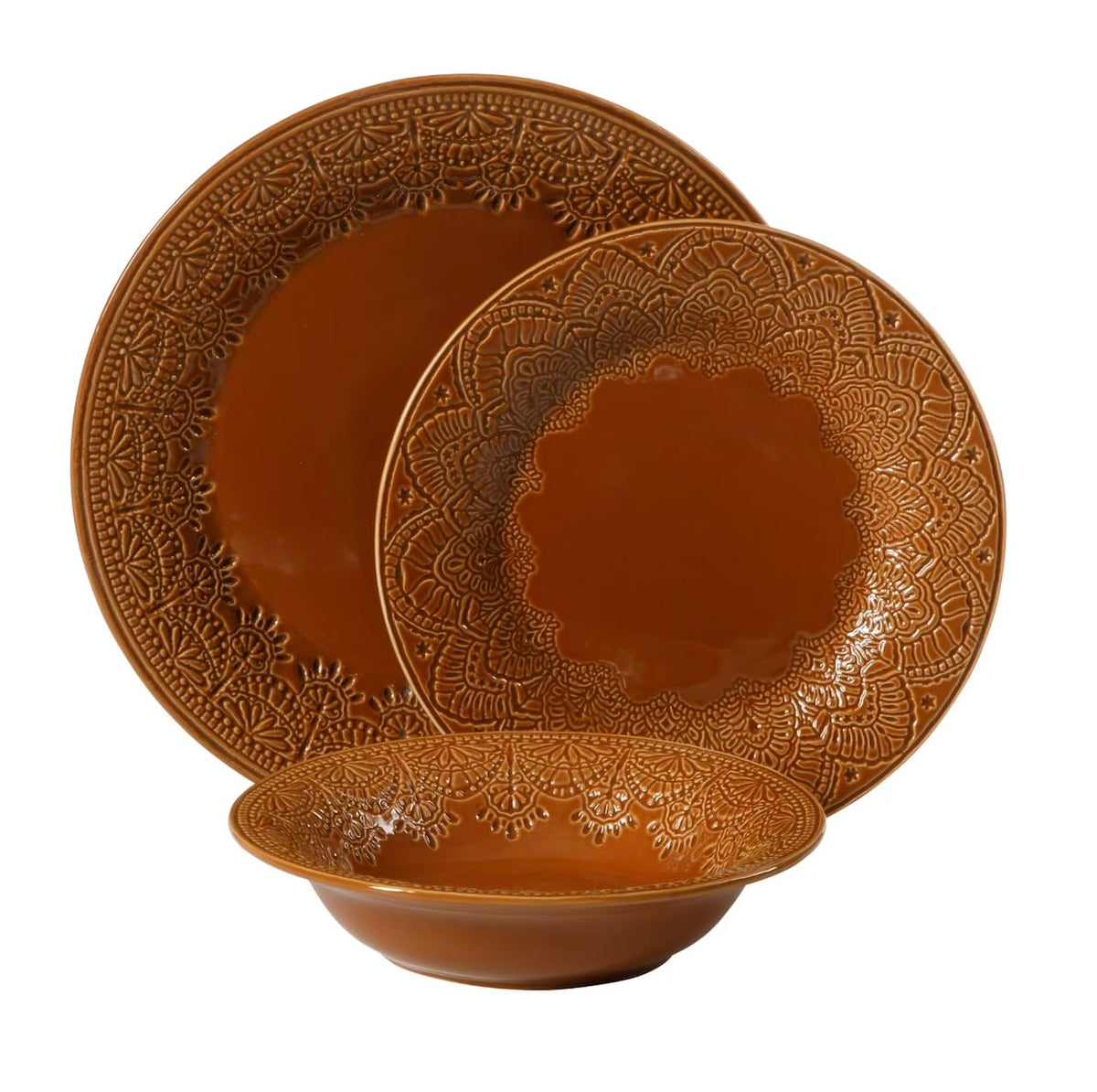 12-Piece Ceramic Dinnerware Set W52911