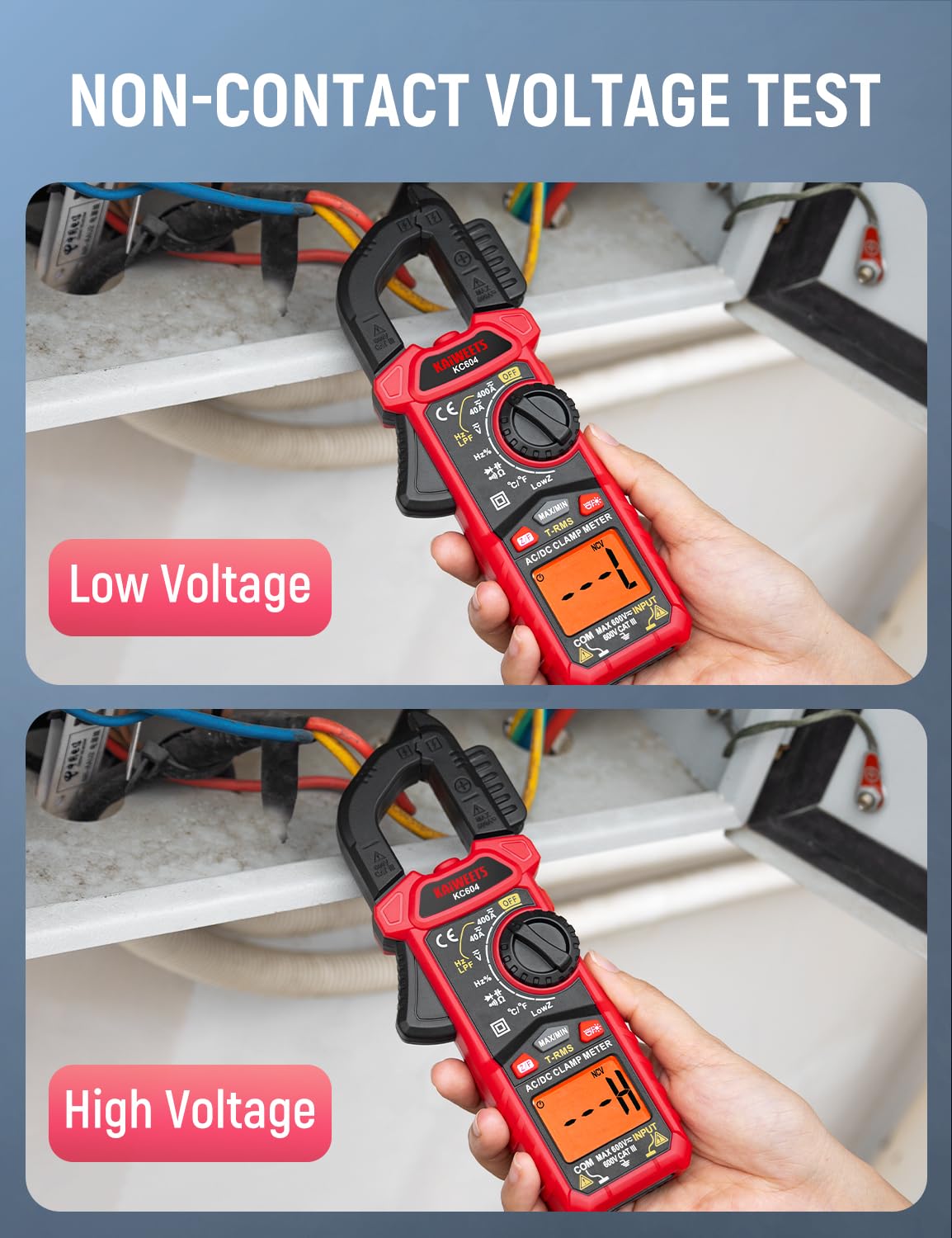 Digital Clamp Meter Multimeter with D-Shaped Jaw G170