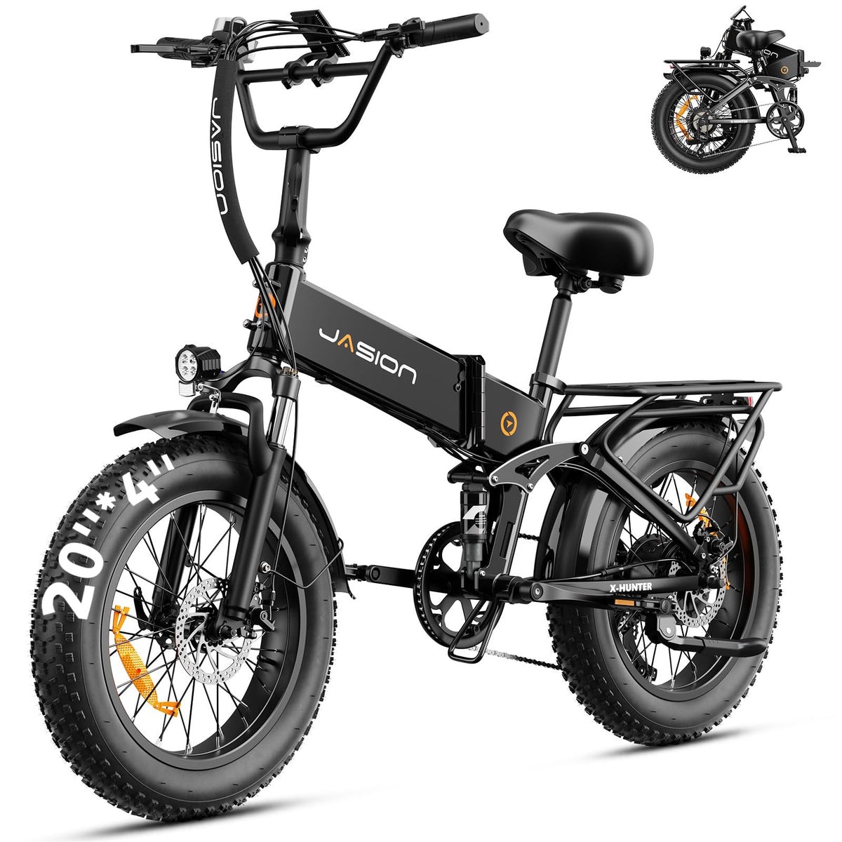 1400W Peak 20'' Fat Tire Foldable Electric Bike H4893