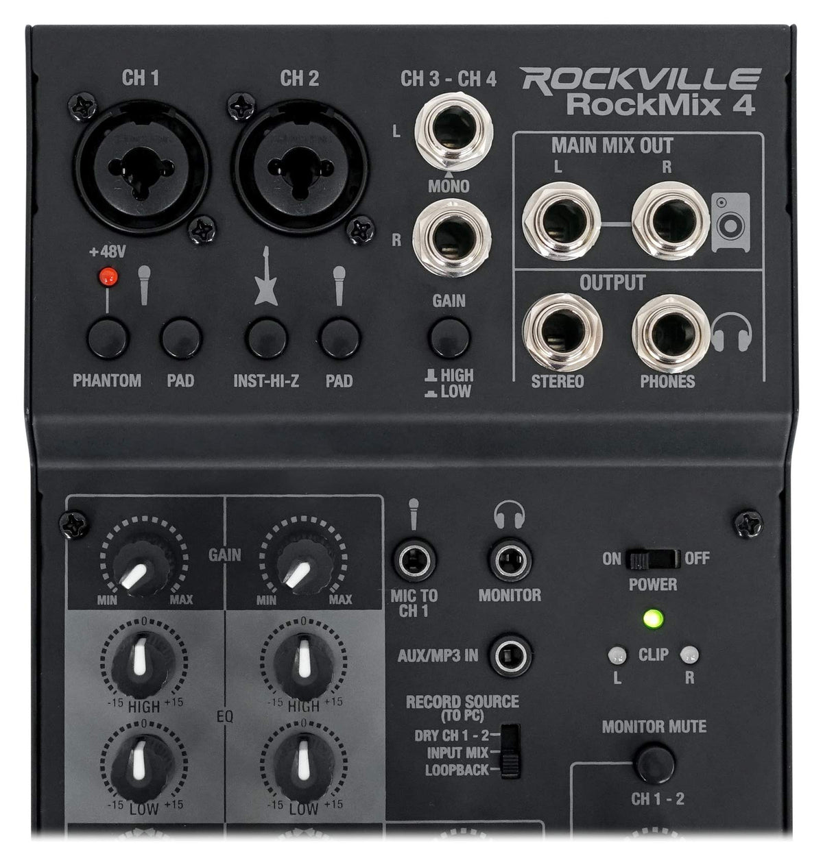 4-Channel Pro Recording Mixer with USB Interface E84659