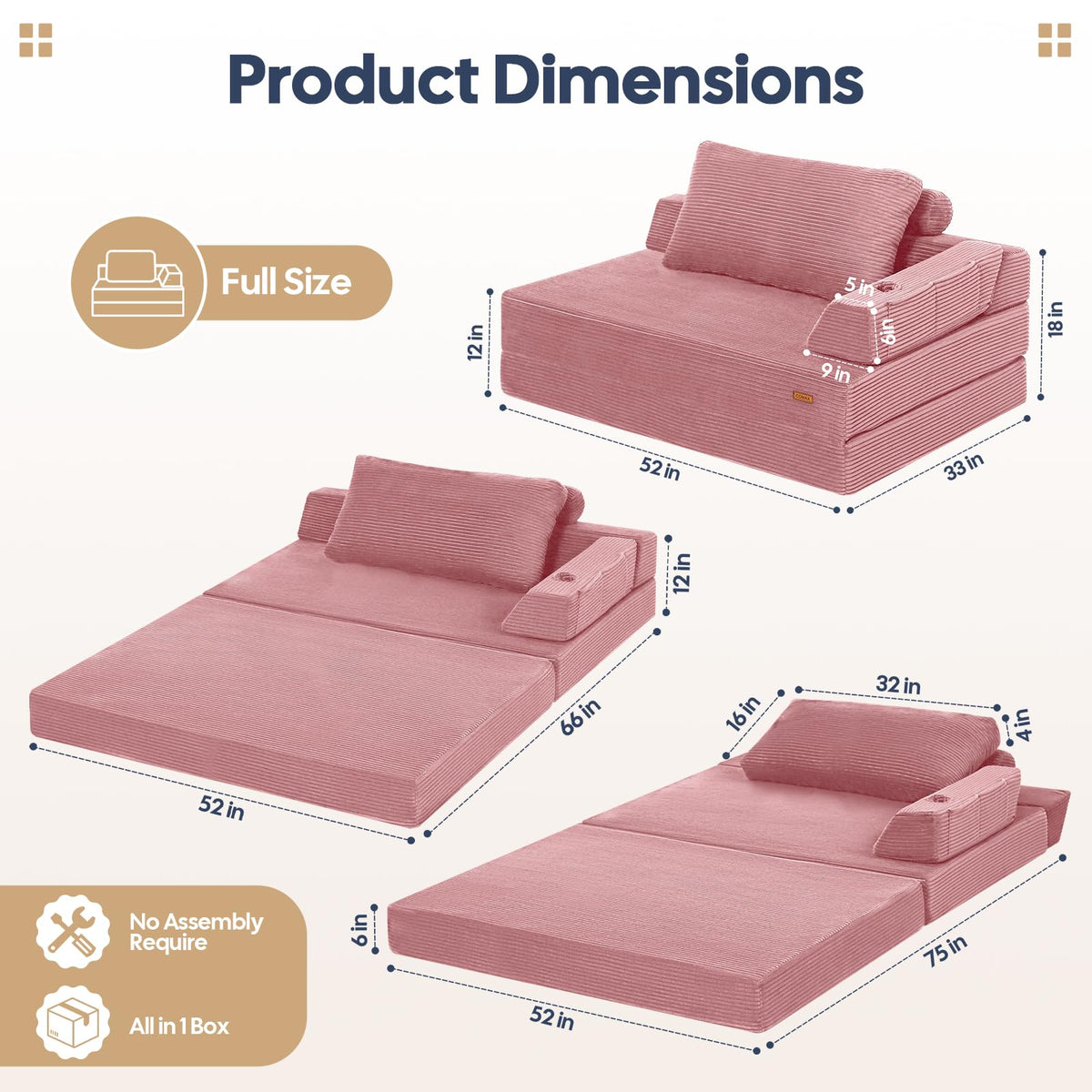 Folding Sofa Bed Chair Z34101