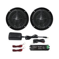 6.5 Inch Marine Bluetooth Speakers 2 Way 120W Peak Boat Speakers Pair Black G9521