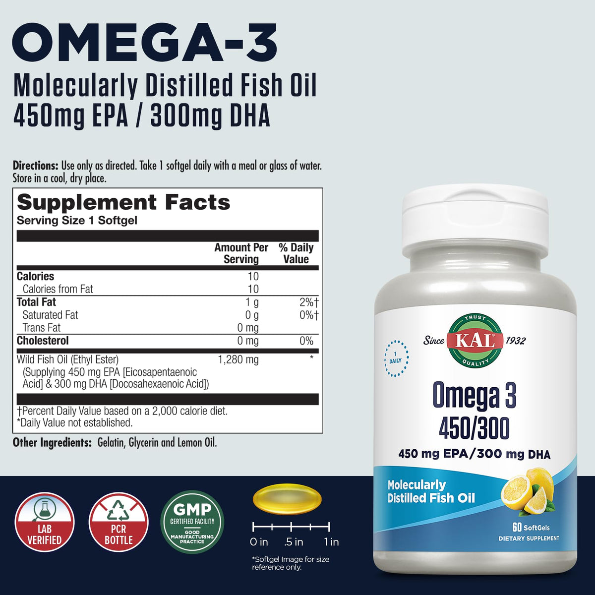 Omega 3 Fish Oil Softgels P19386