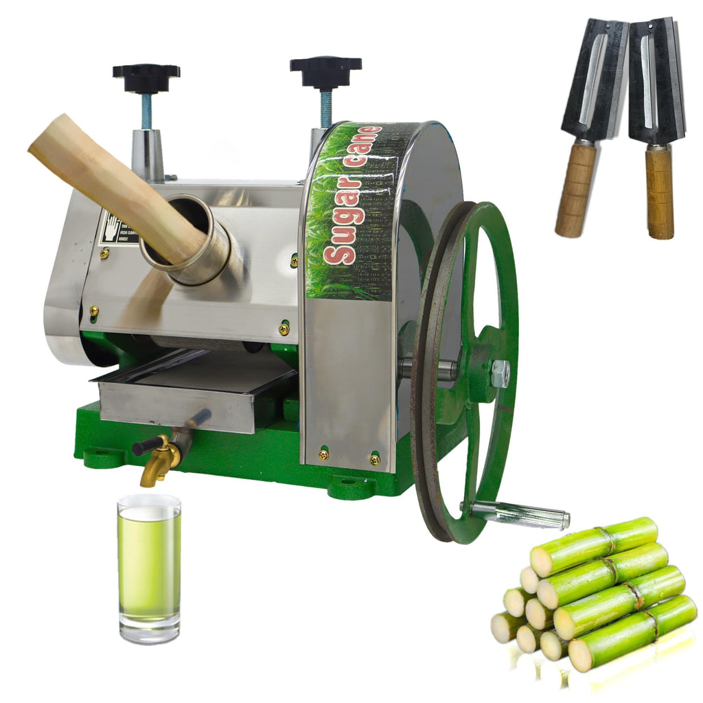 Manual Sugar Cane Juicer Machine with 2 Peeling Knives N9644