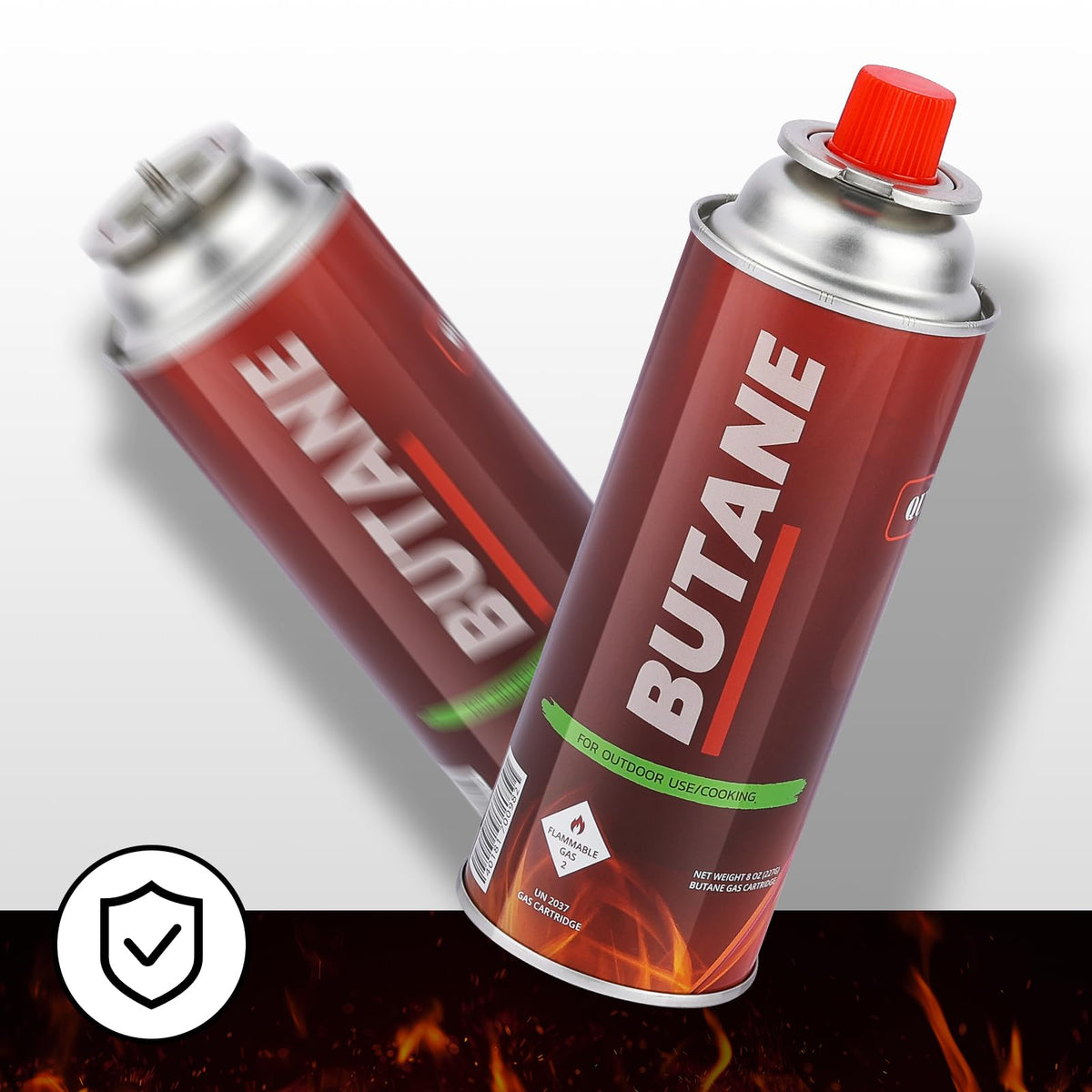 4 Pack 8oz Butane Fuel Cylinders C178307