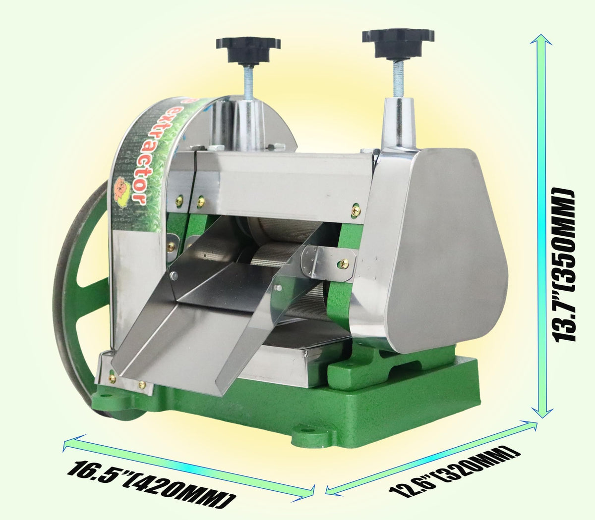 Manual Sugar Cane Juicer Machine with 2 Peeling Knives N9644