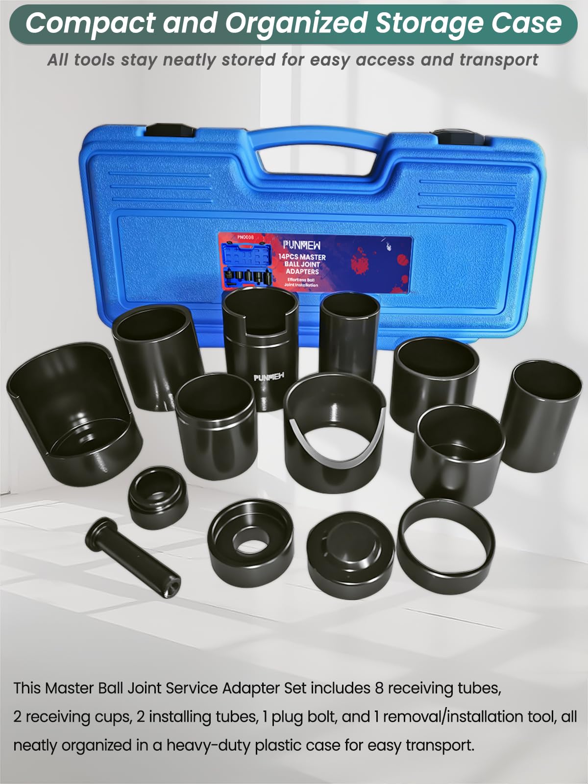 14 Piece Ball Joint Service Adapter Set Z826