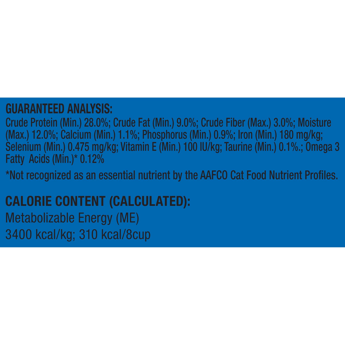 Dry Cat Food 28 Pound Bag Y8167