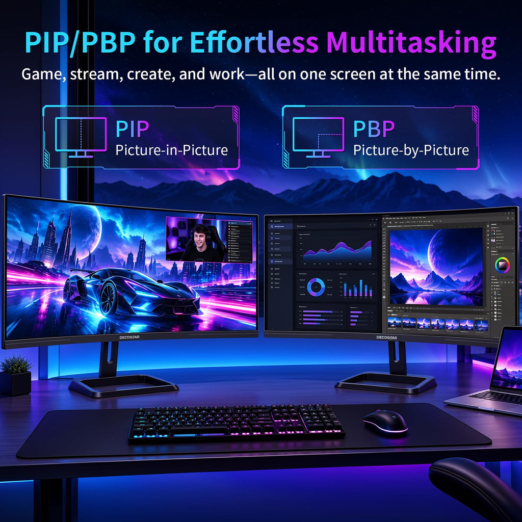 34” Curved Ultrawide Gaming Monitor 180Hz 3440×1440 X652