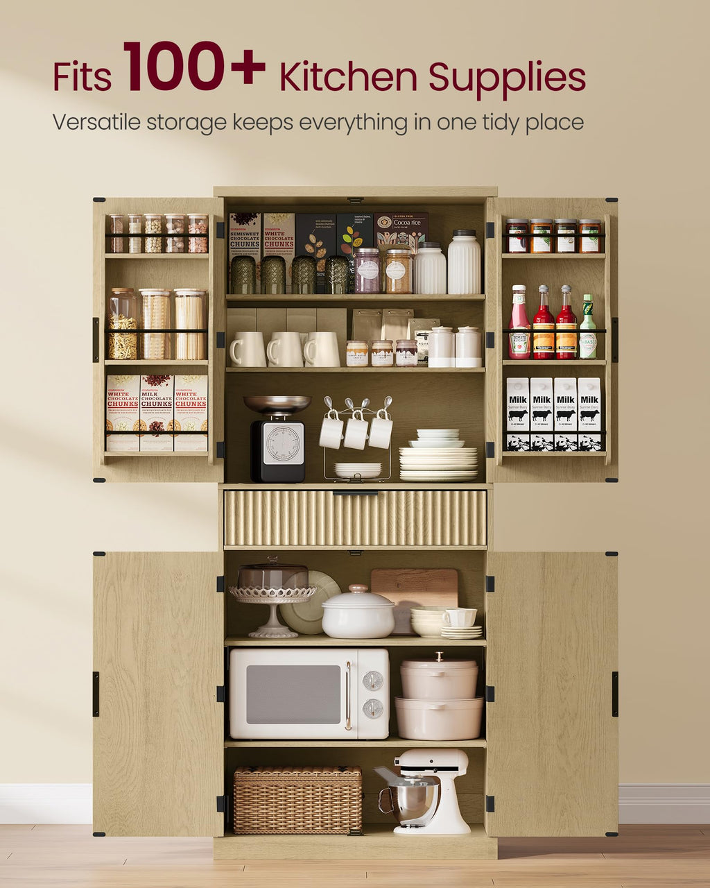 Freestanding Tall Cabinet with Drawer N6613