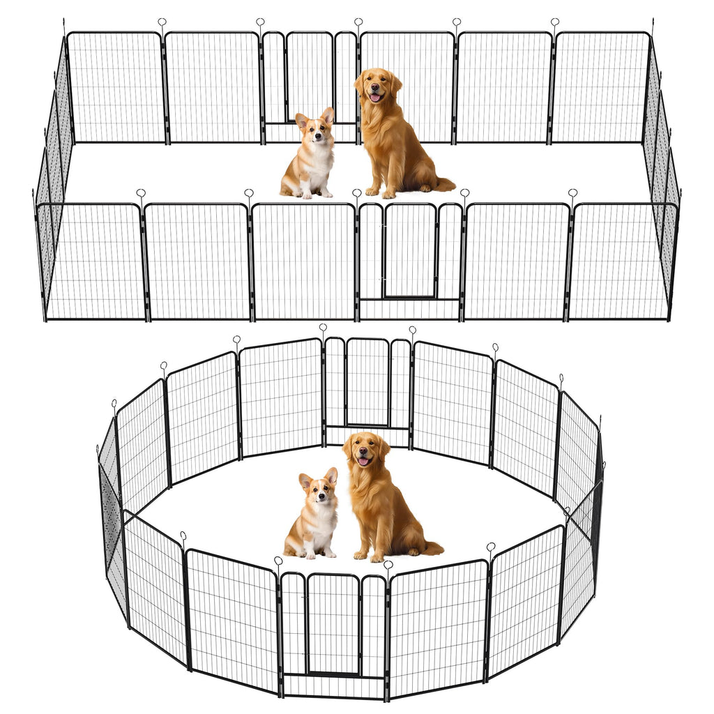 Heavy-Duty Iron Exercise-Pen System Portable Yard Camping Kennel Alternative A680