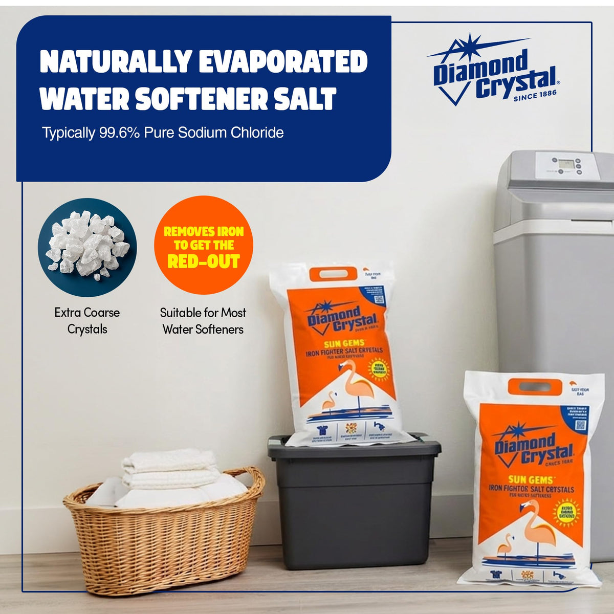 3 Pack Water Softener Salt, 40 Pounds D95465
