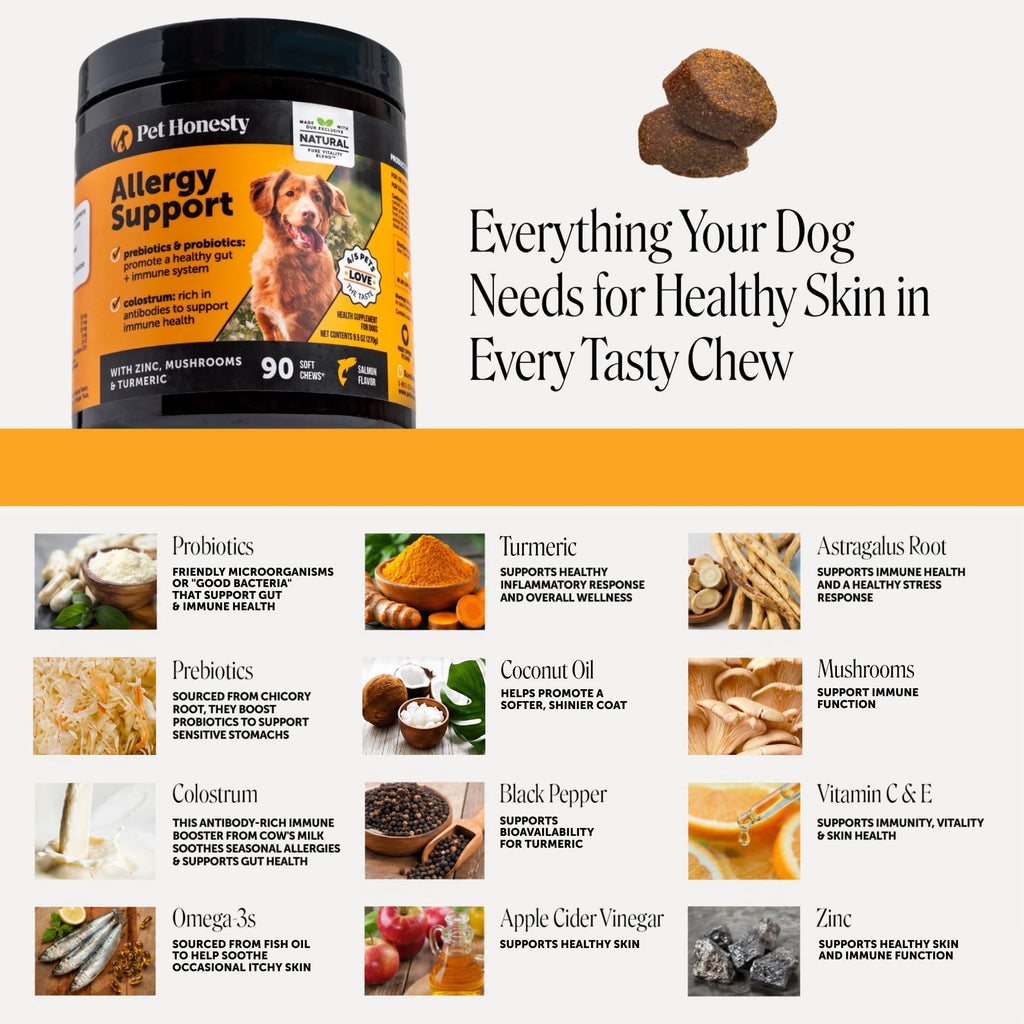 Salmon 90ct Dog Allergy Chews X1492