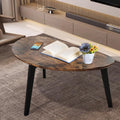 Oval Espresso Wood Coffee Table J375