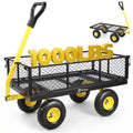 Steel Garden Cart 1000 lb Capacity Removable Sides D2989