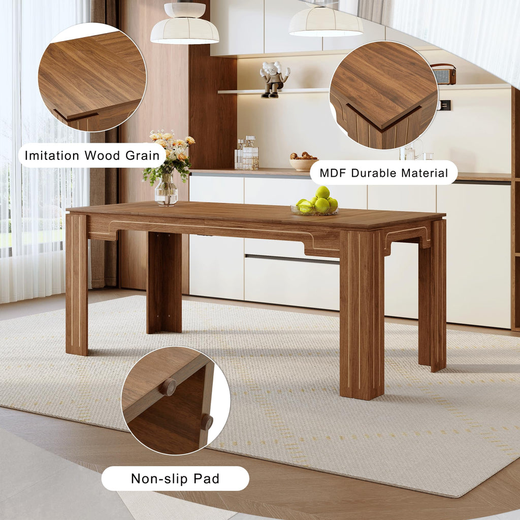 9 Piece Dining Table Set with 8 Pu Leather Chairs P212