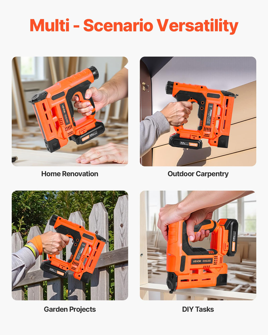 Cordless 2-in-1 18 Gauge Nail Gun Staple Gun M352377
