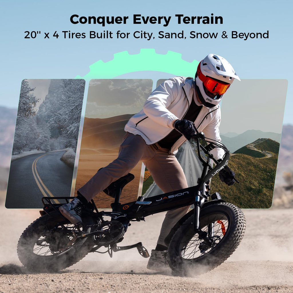 1400W Peak 20'' Fat Tire Foldable Electric Bike H4893