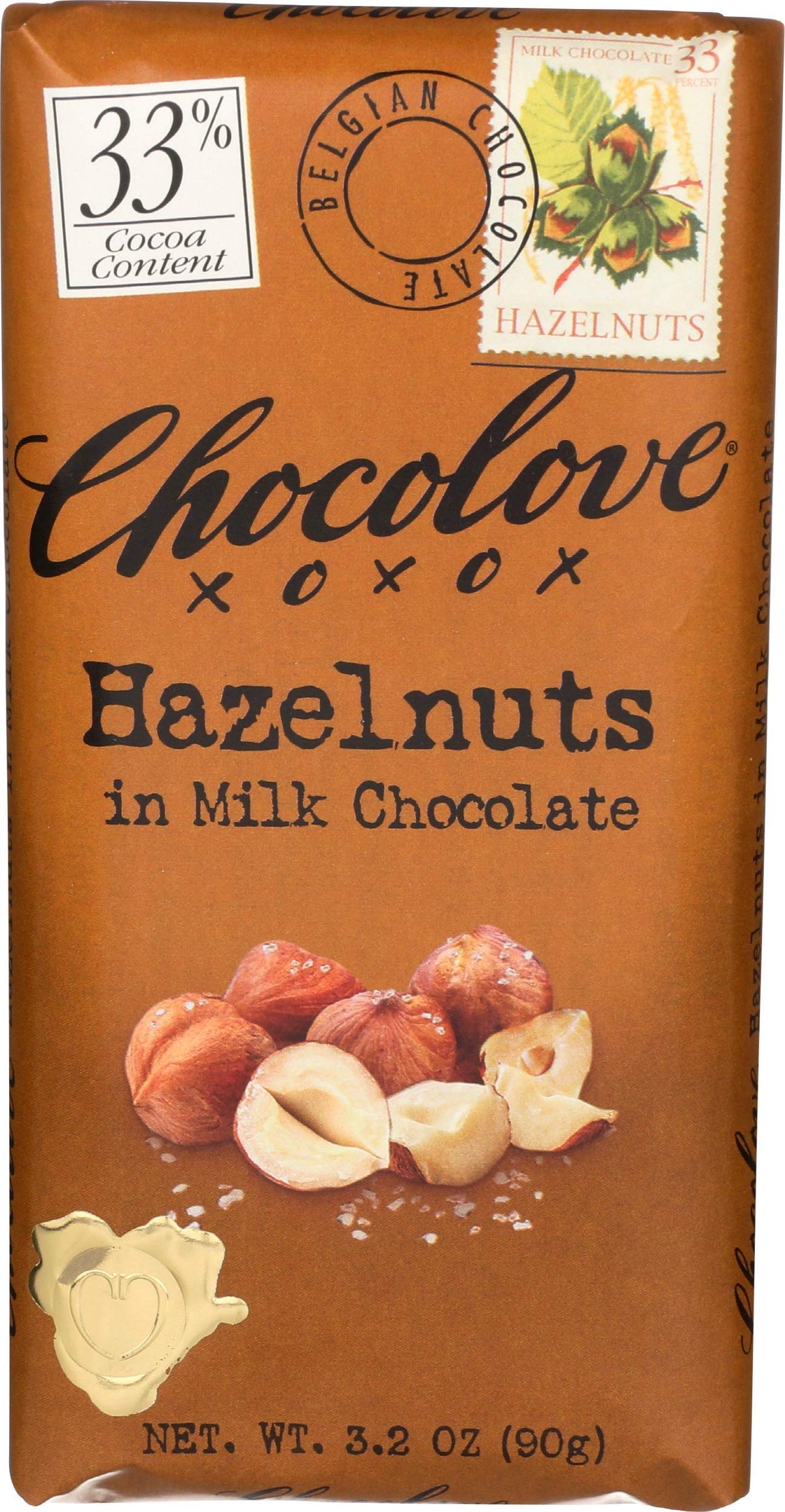 Hazelnut Milk Chocolate Bar 3.2 OZ W5720