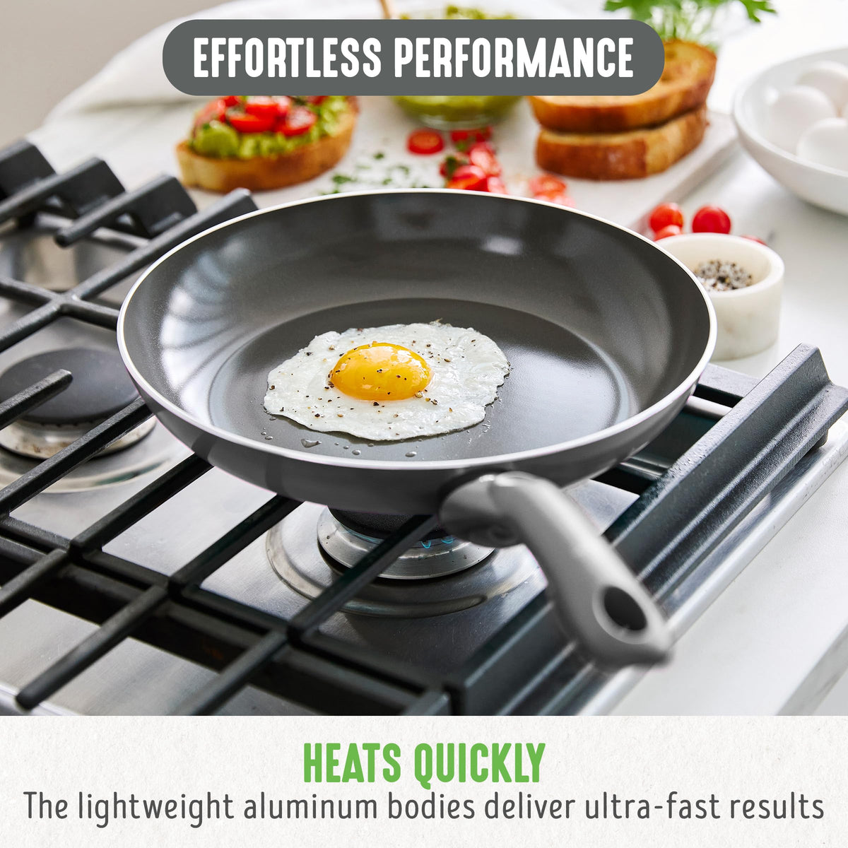 12 Piece Ceramic Nonstick Cookware Set F96681