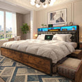 King Bed Frame with 4 Drawers T255483
