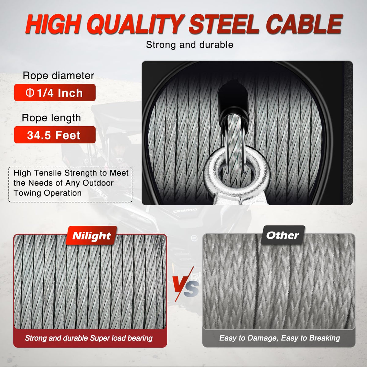 3500 lbs Portable Electric Boat Trailer Winch T41926