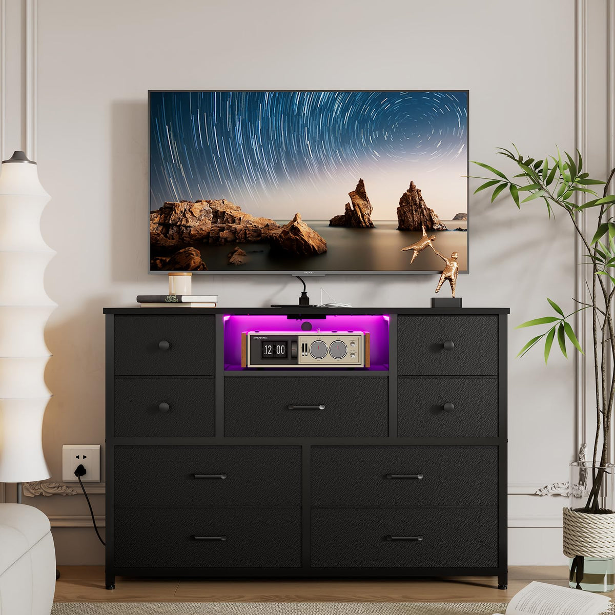 Black 9 Drawer Dresser U669873