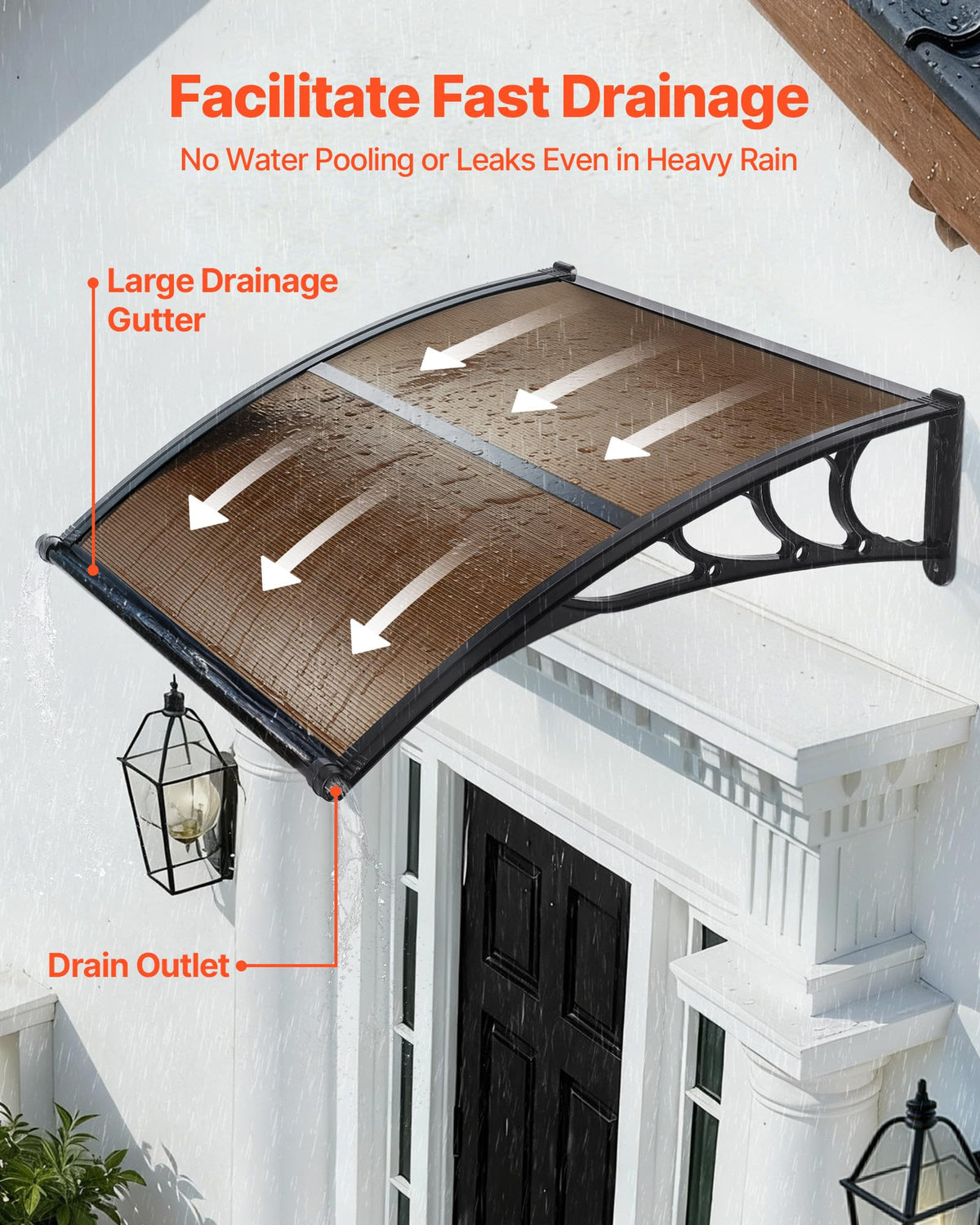 38" x 40" Door Window Awning Z6812
