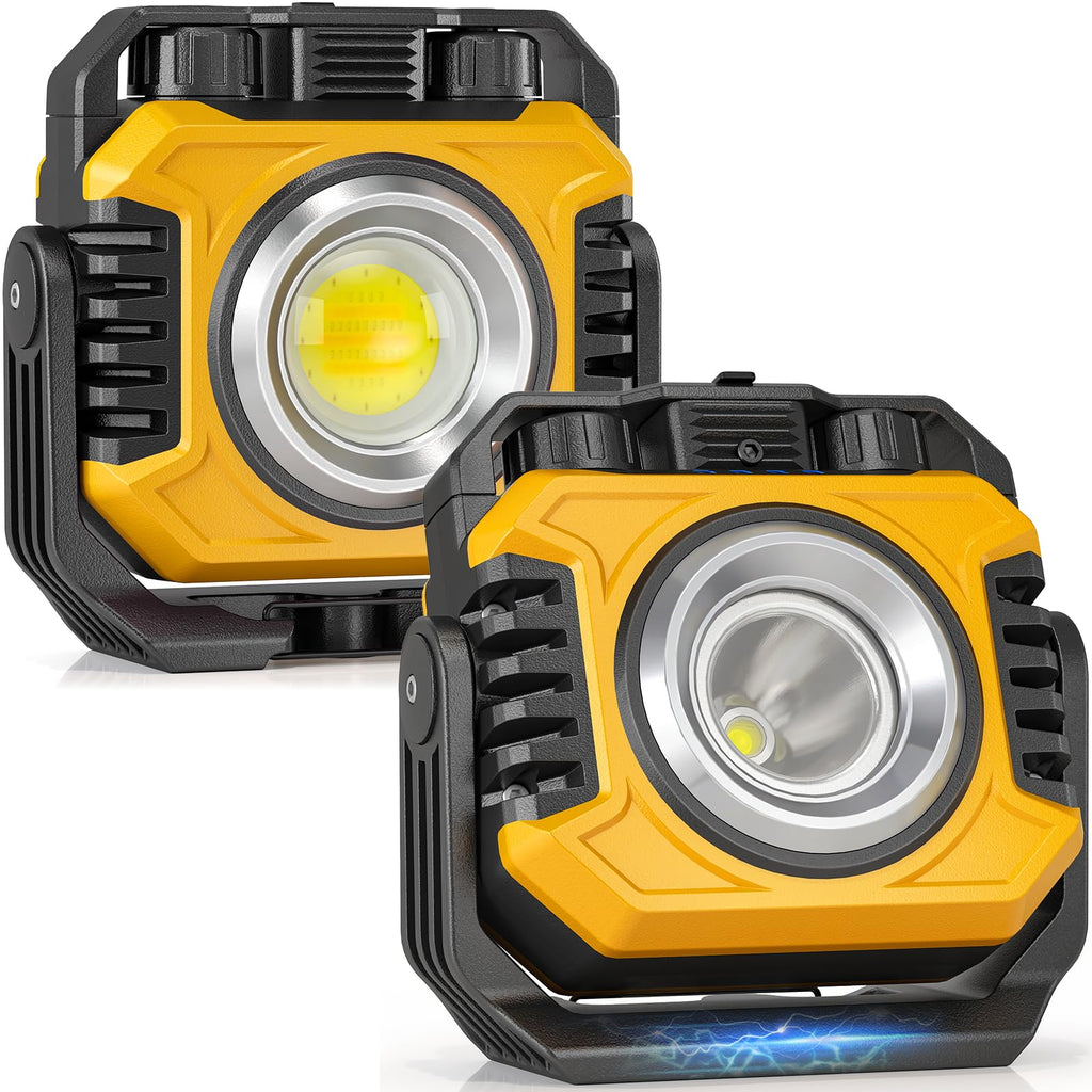 2-Pack 2400LM Magnetic Rechargeable Work Light V67090