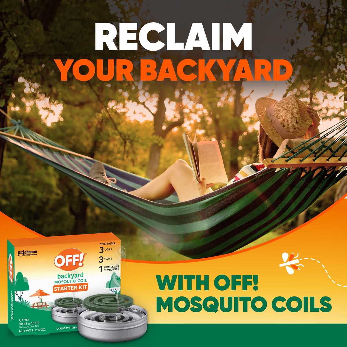 Outdoor Mosquito Repellent Coil Starter Pack Country Fresh Scent 3 Piece G303654