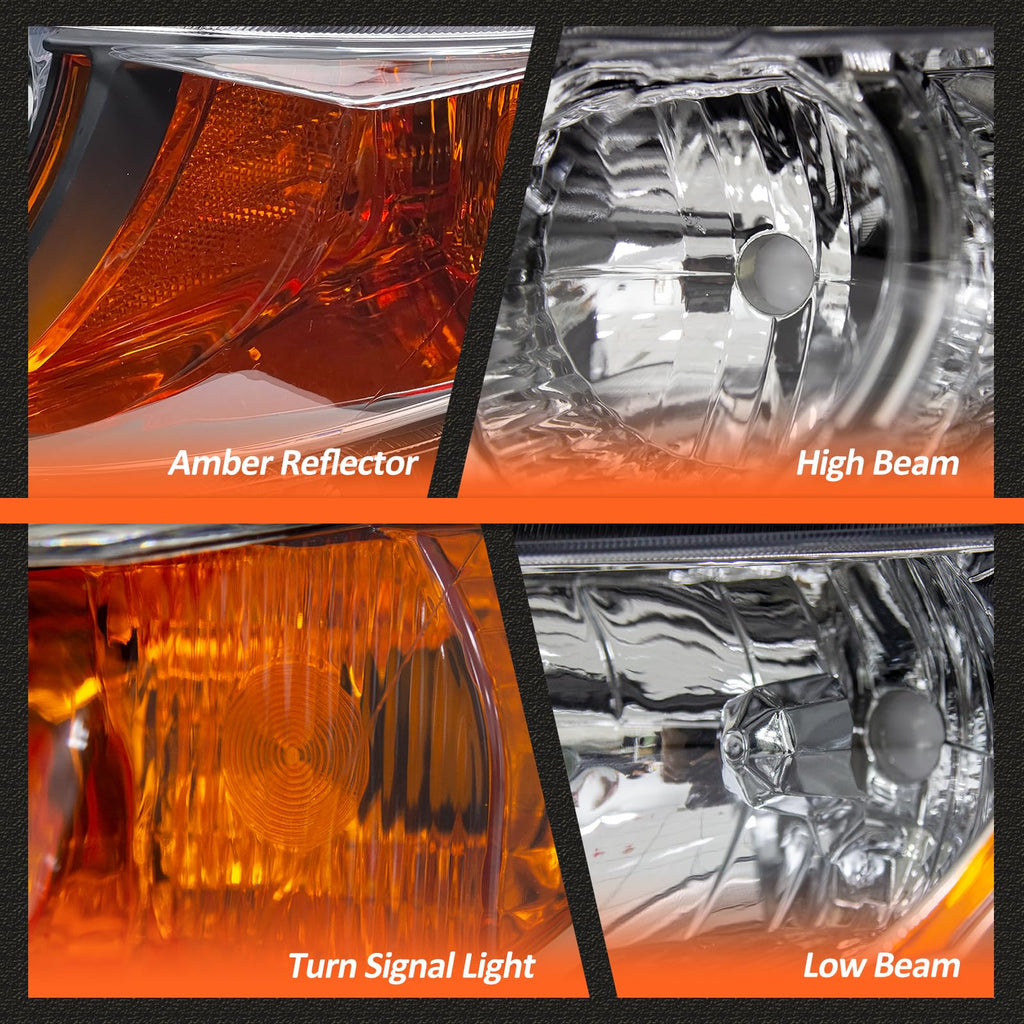 Black 2 Door Headlights Pair S15930
