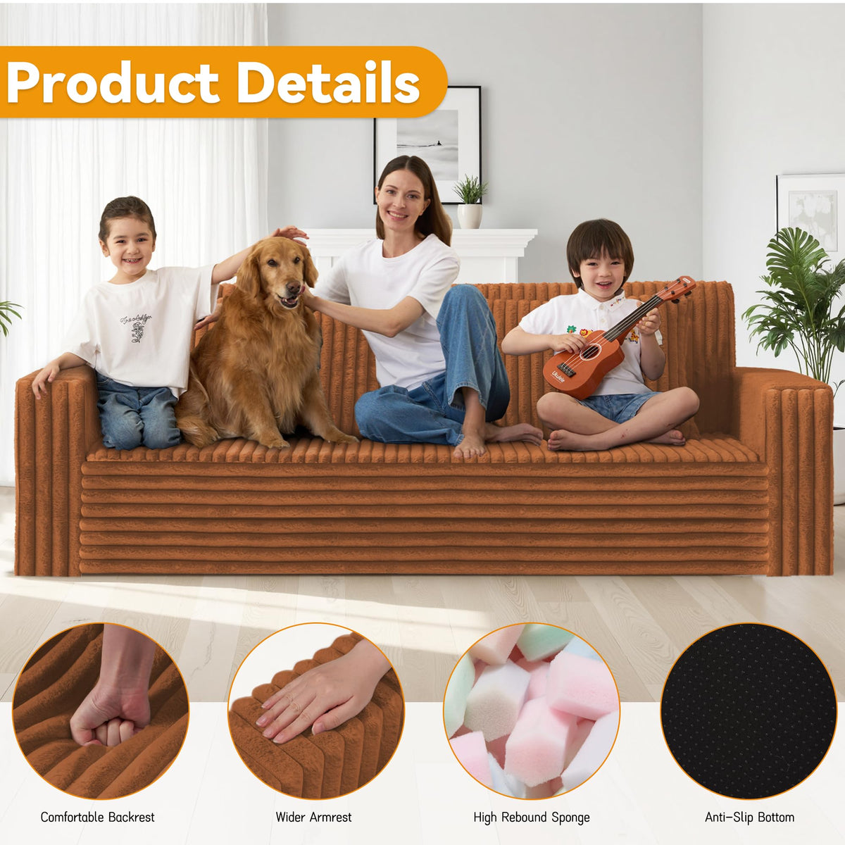 4-in-1 Convertible Sofa Bed R31920
