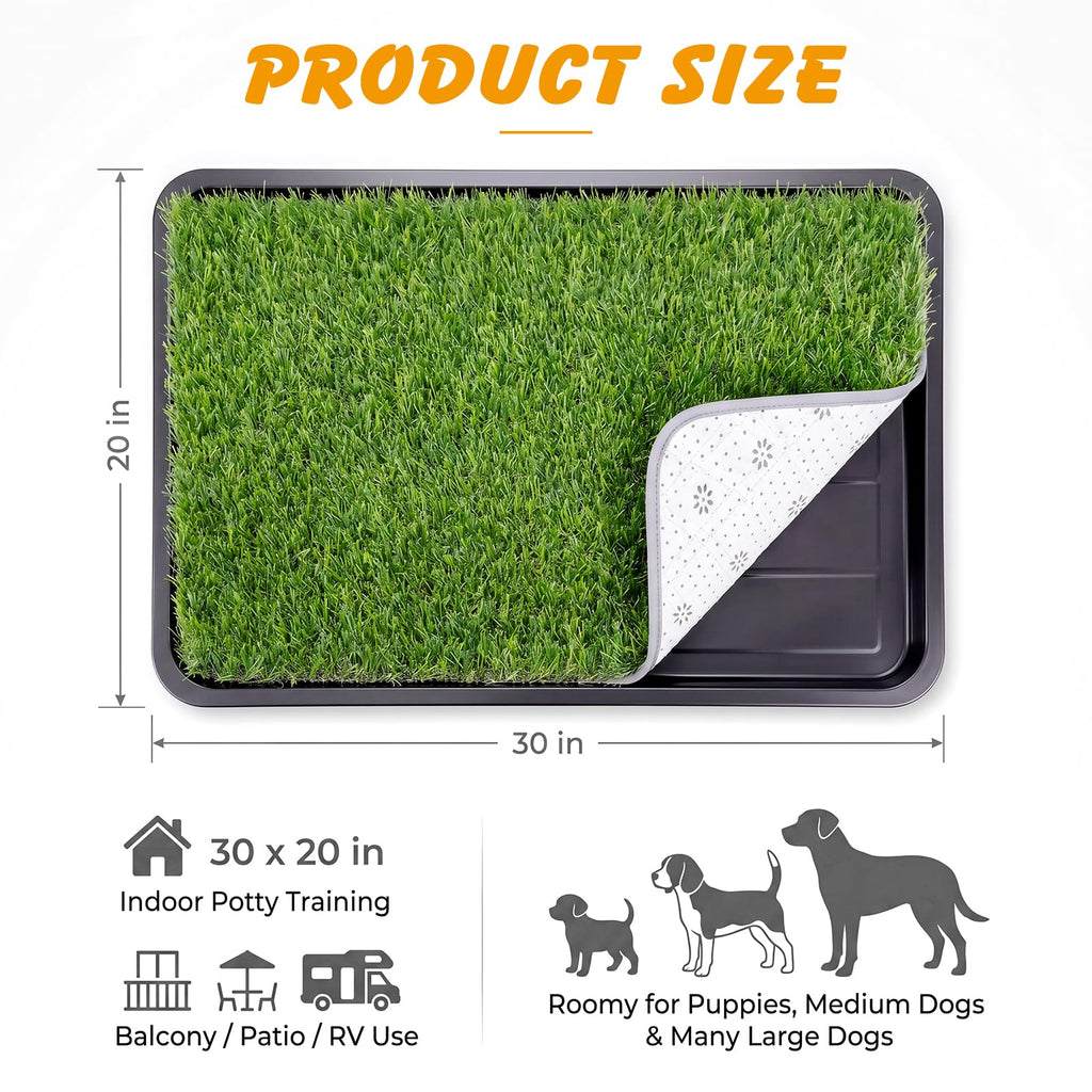 Dog Grass Pad with Tray 30 x 20 in L4726