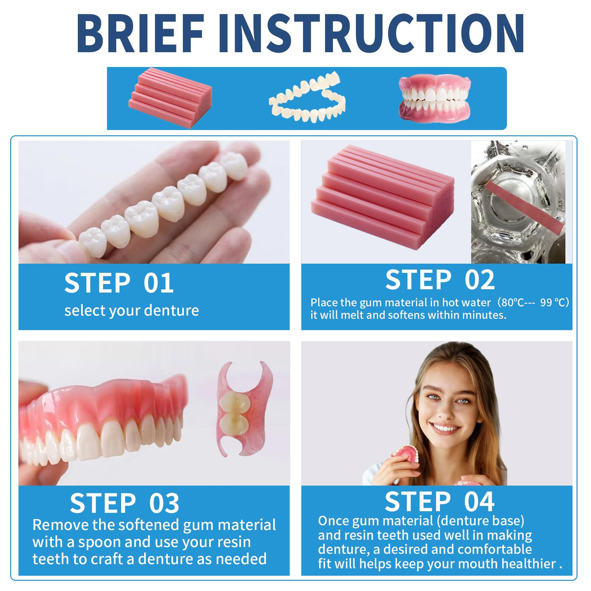 Denture Temporary Veneers Kit E489399