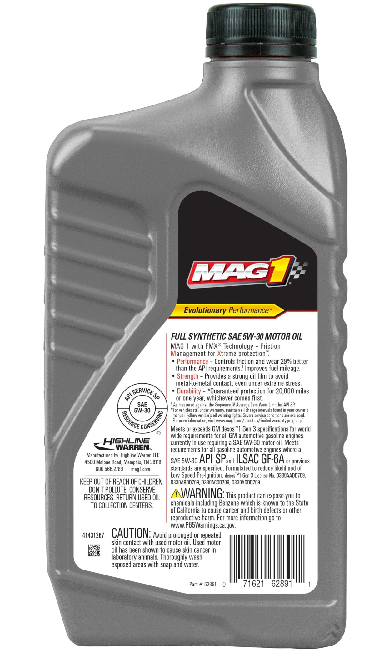 5w-30 Motor Oil Pack of 6 Q60561