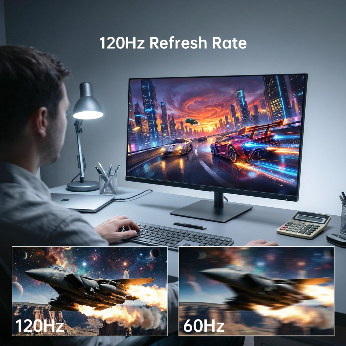 32 Inch 2K 120Hz 1440P IPS Computer Monitor R733