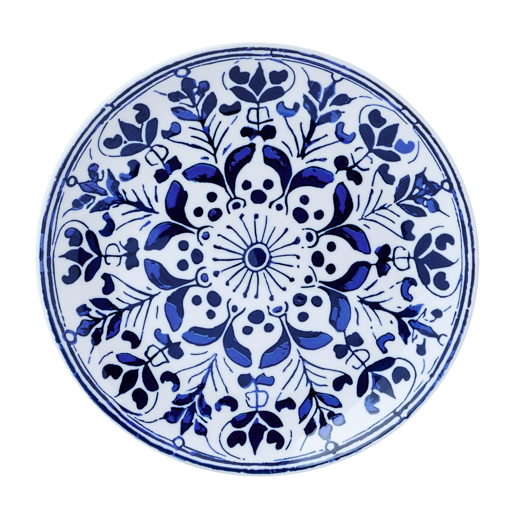 12 Piece Blue Stoneware Dinnerware Set E8964