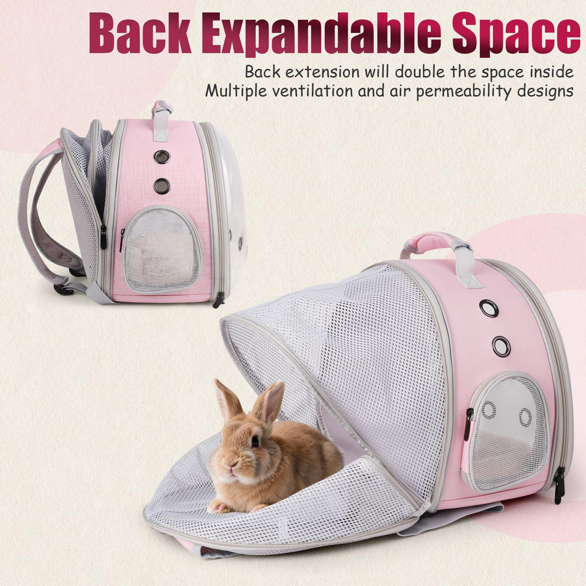 Expandable Breathable Pet Carrier Backpack Q881146