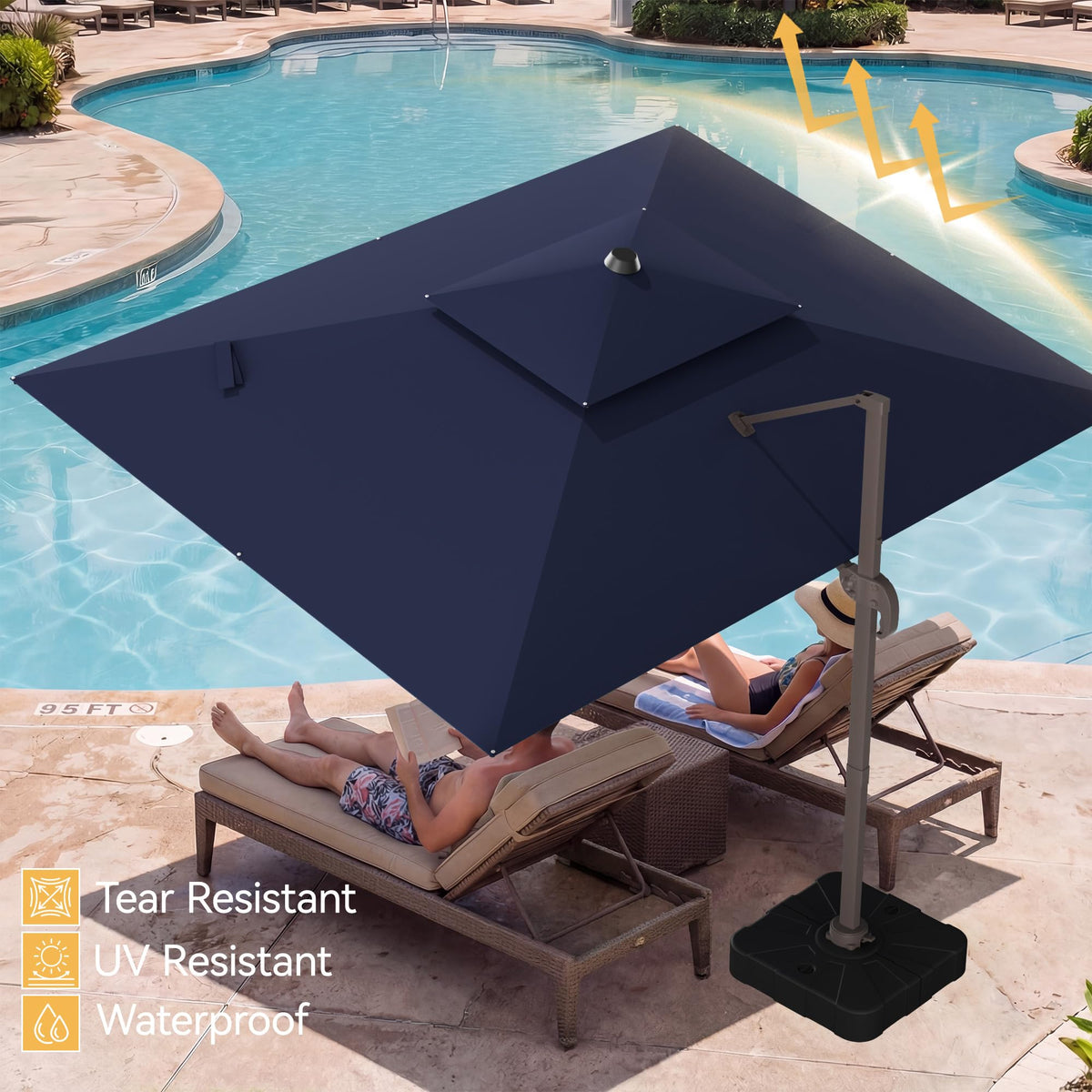 Cantilever Patio Umbrella with Base X2075