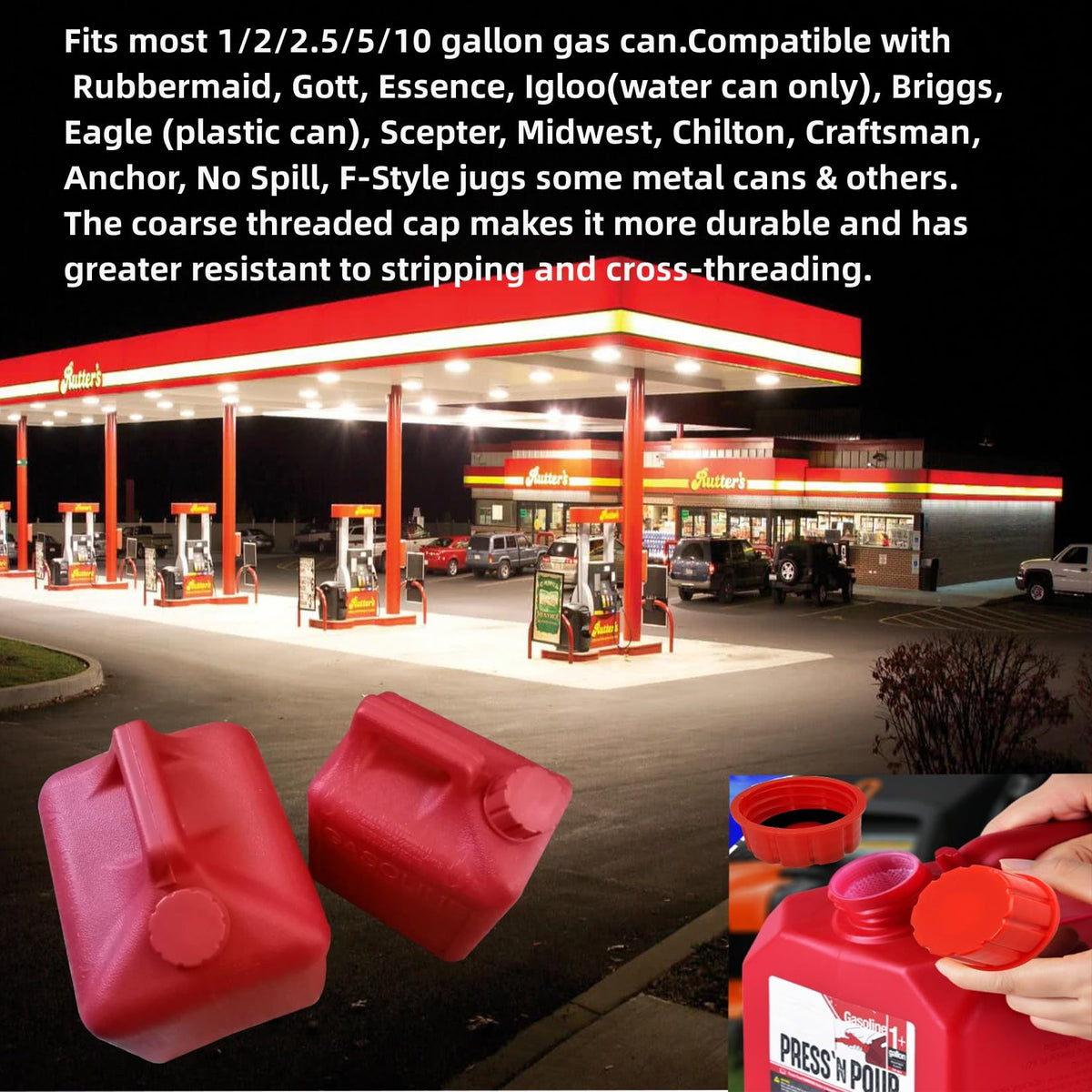 5 Gallon Gas Can Cap Replacement E98020