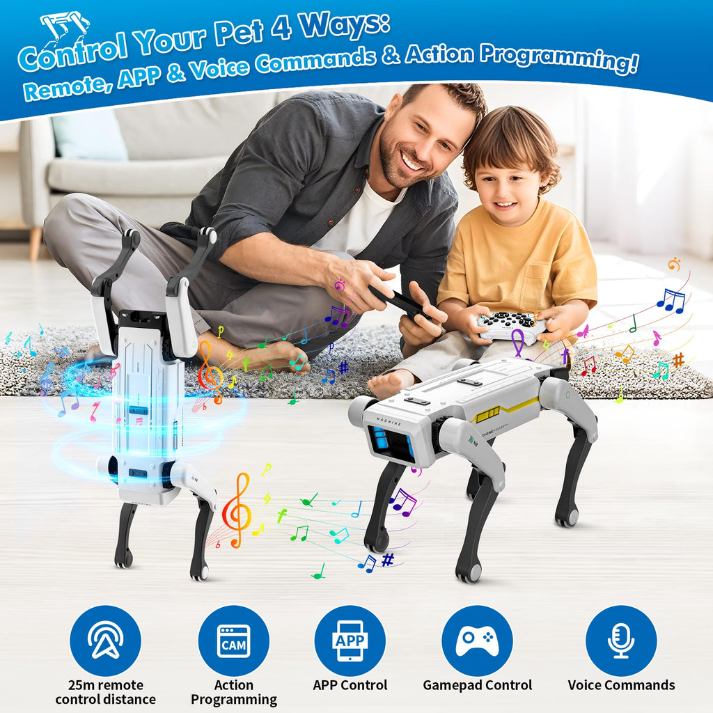 Interactive STEM Robot Dog with Voice Control E229