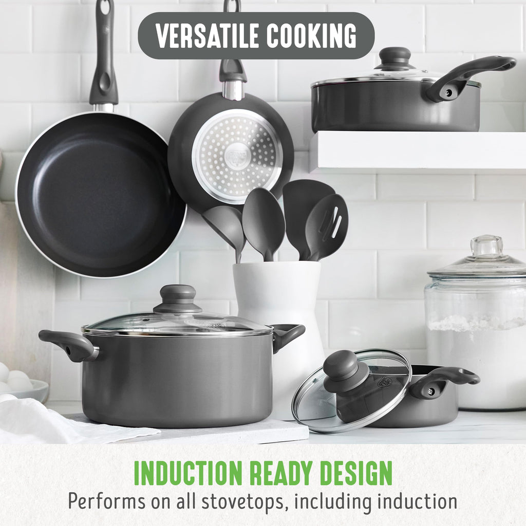 12 Piece Ceramic Nonstick Cookware Set F96681