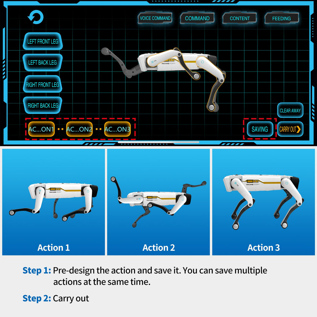 Interactive STEM Robot Dog with Voice Control E229