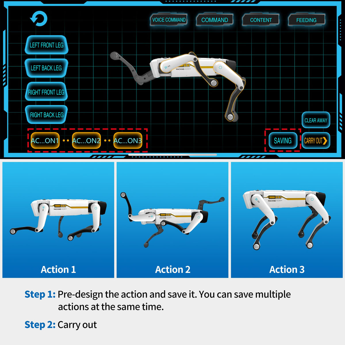 Interactive STEM Robot Dog with Voice Control E229