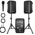 300 W Portable Wireless Bluetooth PA Speaker DJ Mixer Bundle D80085